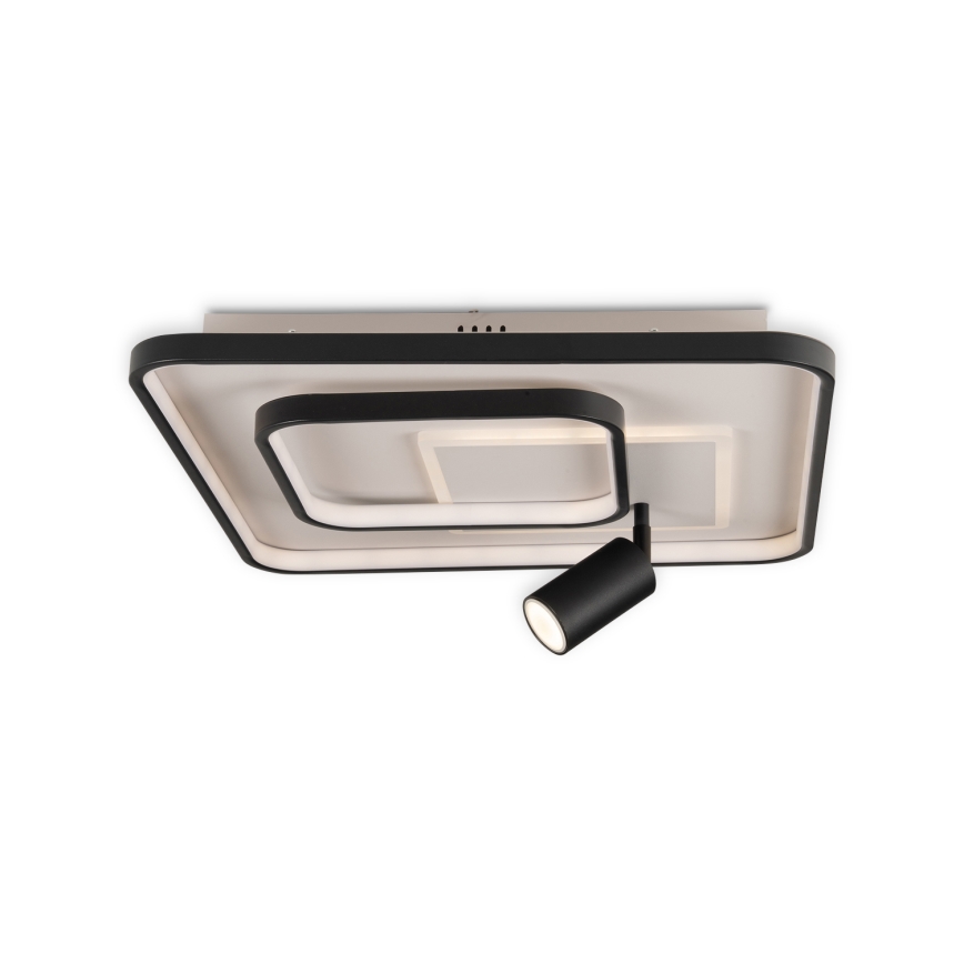 BRILAGI - LED stmievateľné stropné svietidlo UNITY LED/75W/230V + 1xGU10/3W 3000-6000K 50x50 cm biela/čierna + diaľkové ovládanie