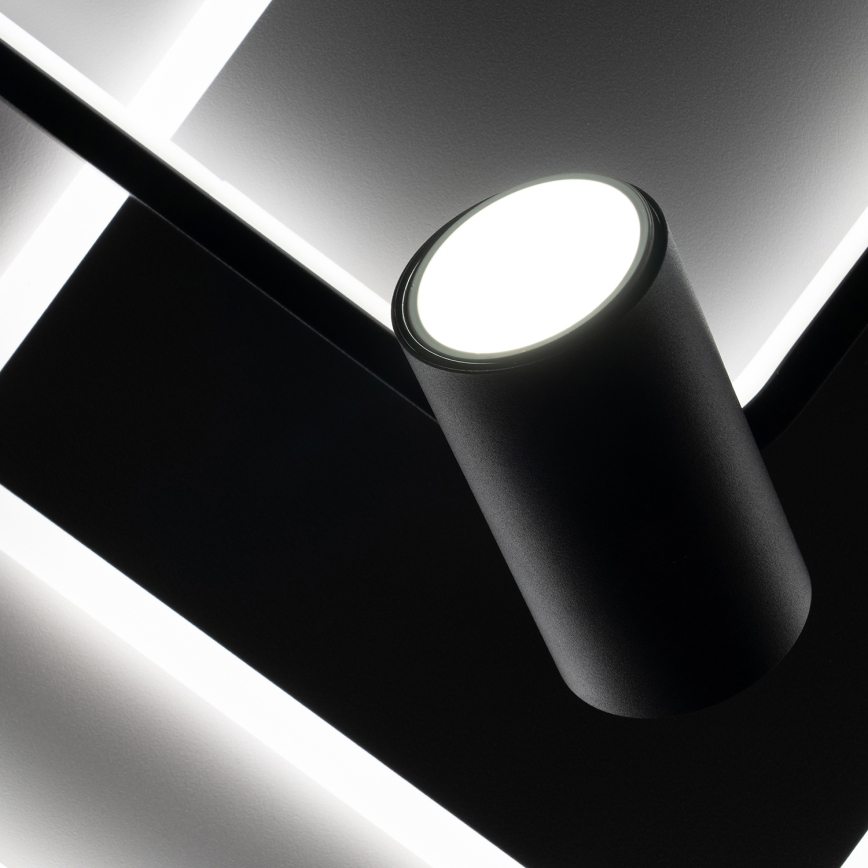 BRILAGI - LED stmievateľné stropné svietidlo UNITY LED/75W/230V + 1xGU10/3W 3000-6000K 50x50 cm biela/čierna + diaľkové ovládanie