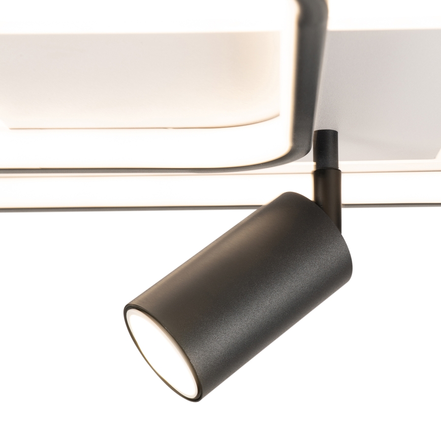 BRILAGI - LED stmievateľné stropné svietidlo UNITY LED/75W/230V + 1xGU10/3W 3000-6000K 50x50 cm biela/čierna + diaľkové ovládanie