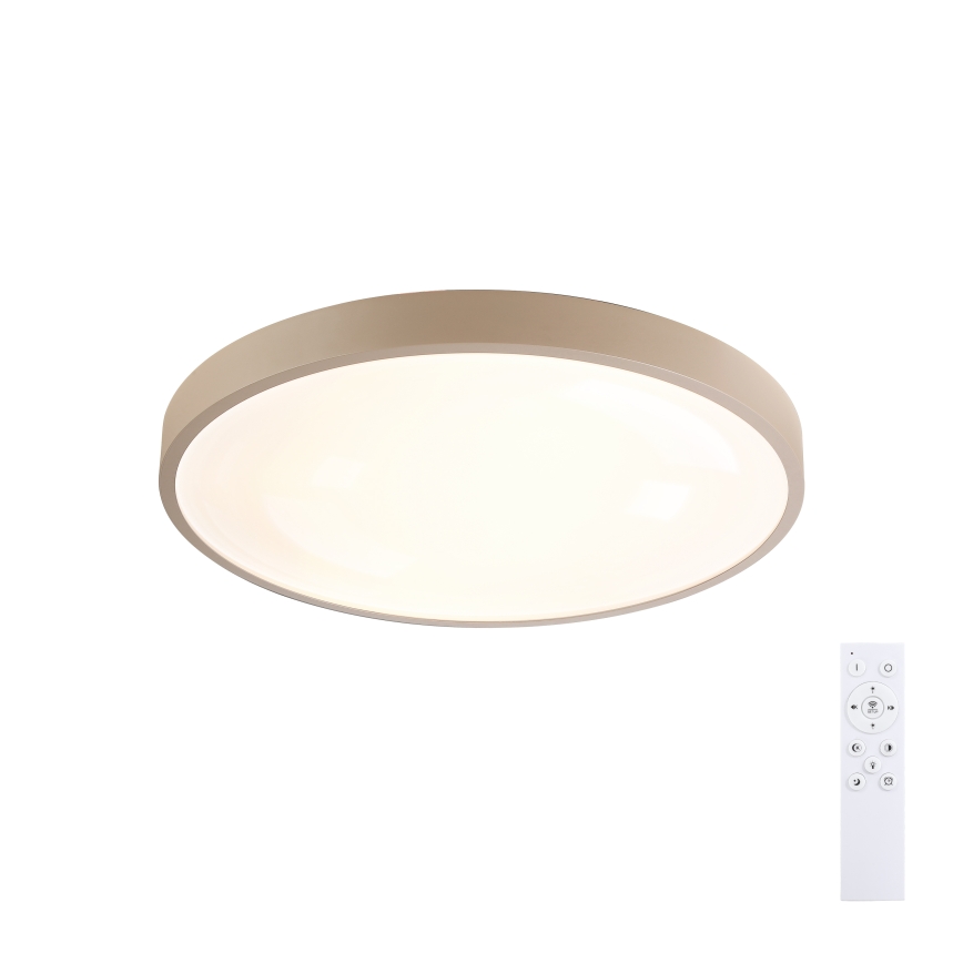 Brilagi - LED stmievateľné stropné svietidlo GLASS POOL DOUBLE LED/48W/230V 3000-6000K 40 cm béžové + diaľkové ovládanie