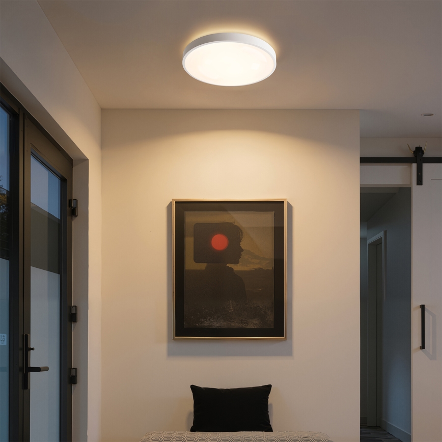 Brilagi - Stmievané LED stropné svietidlo GLASS POOL DOUBLE LED/48W/230V 3000-6000K 40 cm biela + diaľkové ovládanie