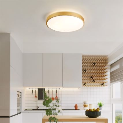 Brilagi - Stmievateľné LED stropné svietidlo GLASS POOL DOUBLE LED/48W/230V 3000-6000K 40 cm zlaté + diaľkové ovládanie