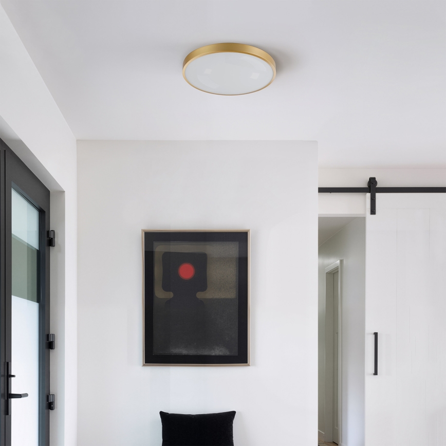 Brilagi - Stmievateľné LED stropné svietidlo GLASS POOL DOUBLE LED/48W/230V 3000-6000K 40 cm zlaté + diaľkové ovládanie