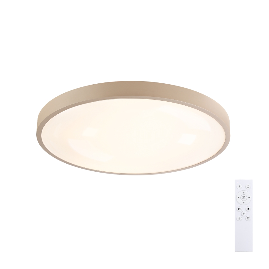 Brilagi - Stmievateľné LED stropné svietidlo GLASS POOL DOUBLE LED/60W/230V 3000-6000K 50 cm béžové + diaľkové ovládanie