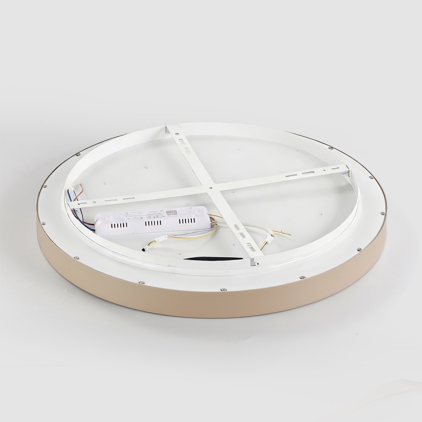 Brilagi - Stmievateľné LED stropné svietidlo GLASS POOL DOUBLE LED/60W/230V 3000-6000K 50 cm béžové + diaľkové ovládanie