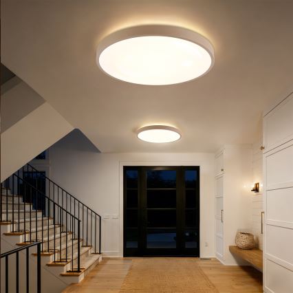 Brilagi - stmievateľné LED stropné svietidlo GLASS POOL DOUBLE LED/80W/230V 3000-6000K 60 cm béžová + diaľkové ovládanie