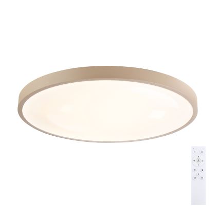 Brilagi - stmievateľné LED stropné svietidlo GLASS POOL DOUBLE LED/80W/230V 3000-6000K 60 cm béžová + diaľkové ovládanie