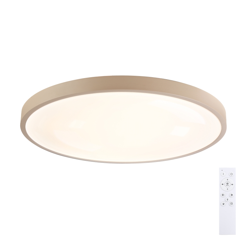 Brilagi - stmievateľné LED stropné svietidlo GLASS POOL DOUBLE LED/80W/230V 3000-6000K 60 cm béžová + diaľkové ovládanie