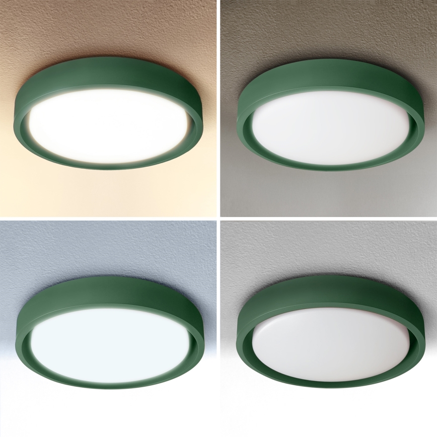 Brilagi - Stmievateľné LED stropné svietidlo MATTEO LED/48W/230V 3000-6500K priemer 41 cm zelené + diaľkové ovládanie