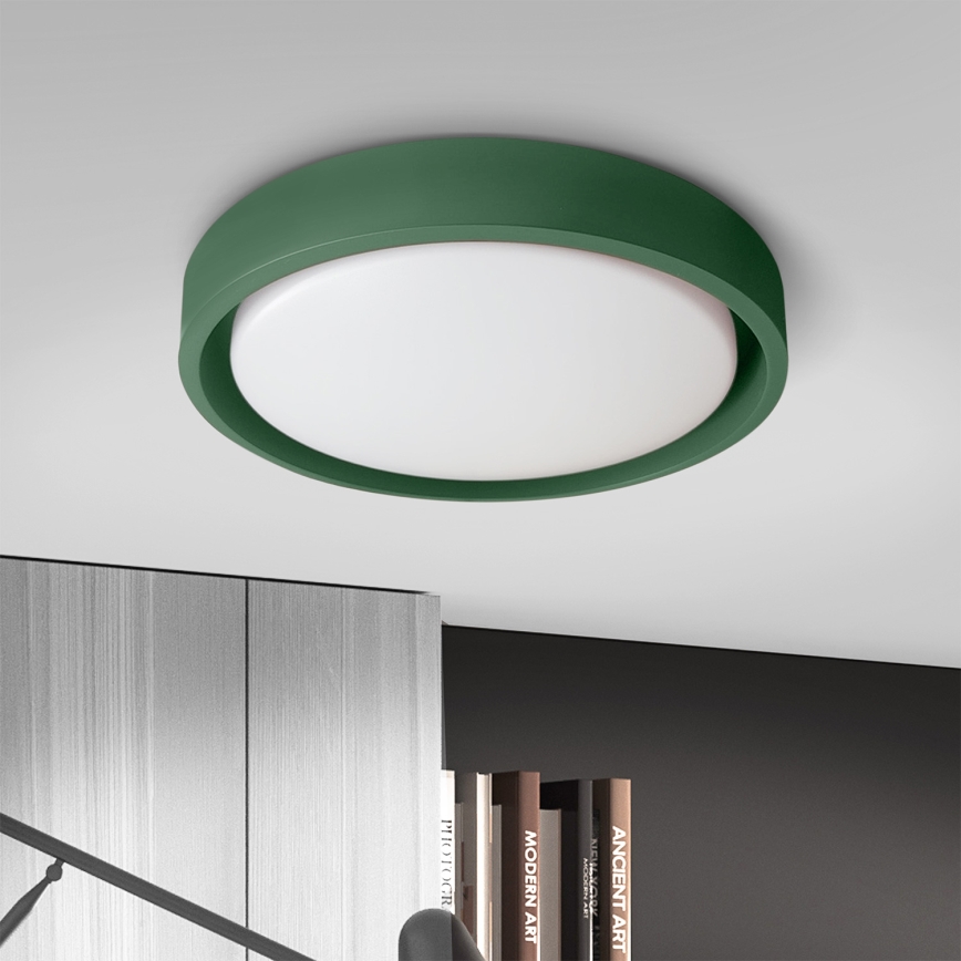 Brilagi - Stmievateľné LED stropné svietidlo MATTEO LED/48W/230V 3000-6500K priemer 41 cm zelené + diaľkové ovládanie