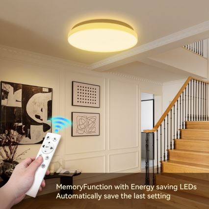 Brilagi - LED stmievateľné stropné svietidlo MILKY WAY LED/24W/230V 3000-6500K priemer 38 cm + diaľkové ovládanie