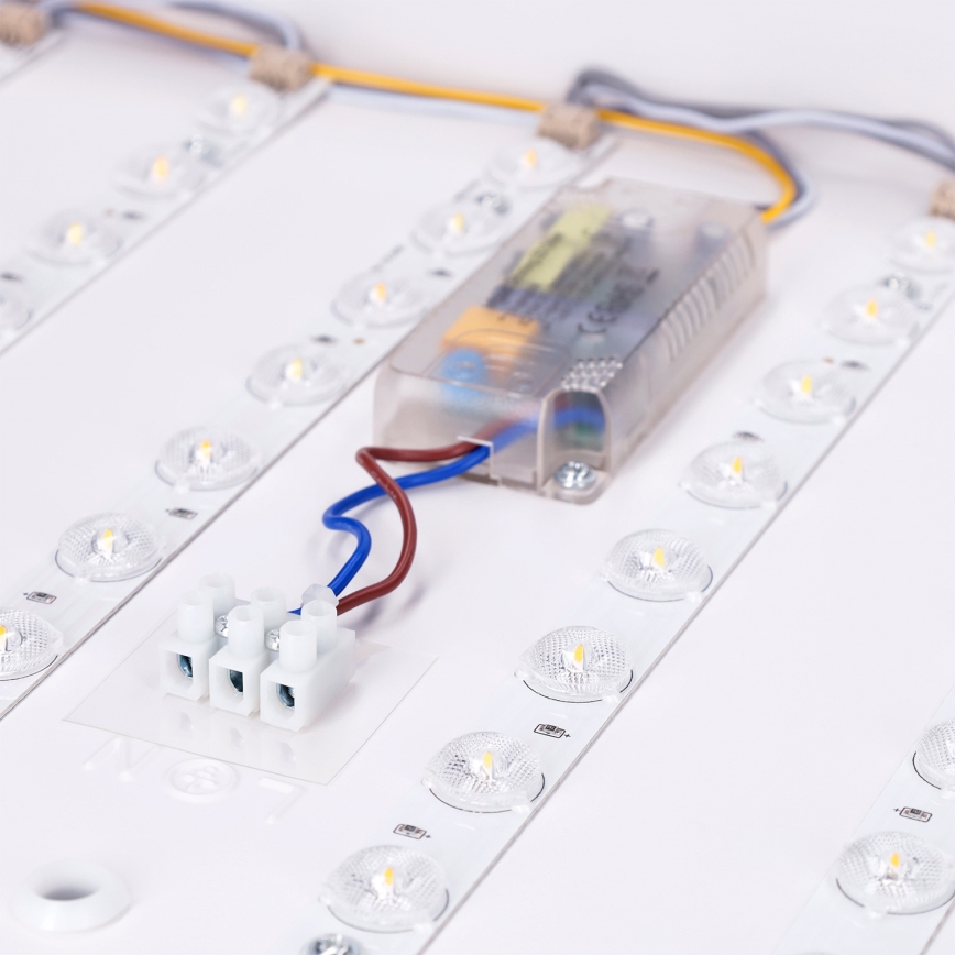 Brilagi - LED stmievateľné stropné svietidlo PILANA LED/60W/230V 3000-6500K dub/čierna 56x56 cm + diaľkové ovládanie