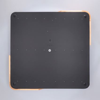 Brilagi - LED stmievateľné stropné svietidlo PILANA LED/60W/230V 3000-6500K dub/čierna 56x56 cm + diaľkové ovládanie