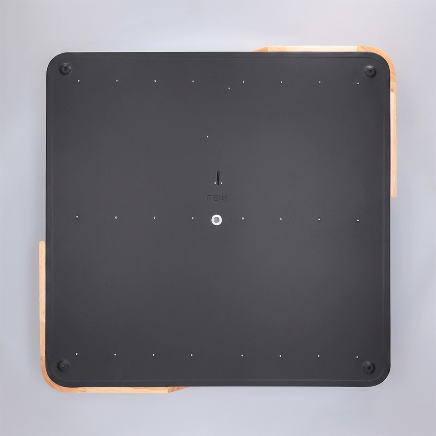 Brilagi - LED stmievateľné stropné svietidlo PILANA LED/60W/230V 3000-6500K dub/čierna 56x56 cm + diaľkové ovládanie