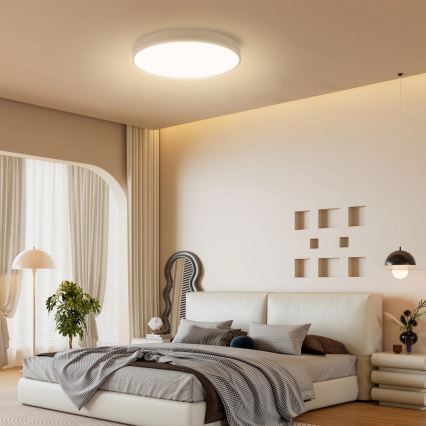 Brilagi - LED stmievateľné stropné svietidlo POOL LED/60W/230V 3000-6000K priemer 50 cm béžové + diaľkové ovládanie