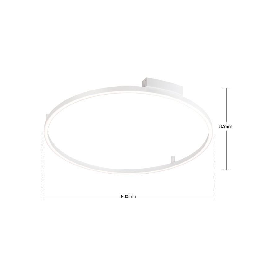 Brilagi - LED stmievateľné stropné svietidlo PORTOFINO LED/60W/230V 3000-6000K pr. 80 cm biela + diaľkové ovládanie