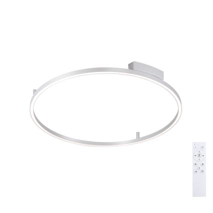 Brilagi - LED stmievateľné stropné svietidlo PORTOFINO LED/60W/230V 3000-6000K pr. 80 cm strieborné + diaľkové ovládanie