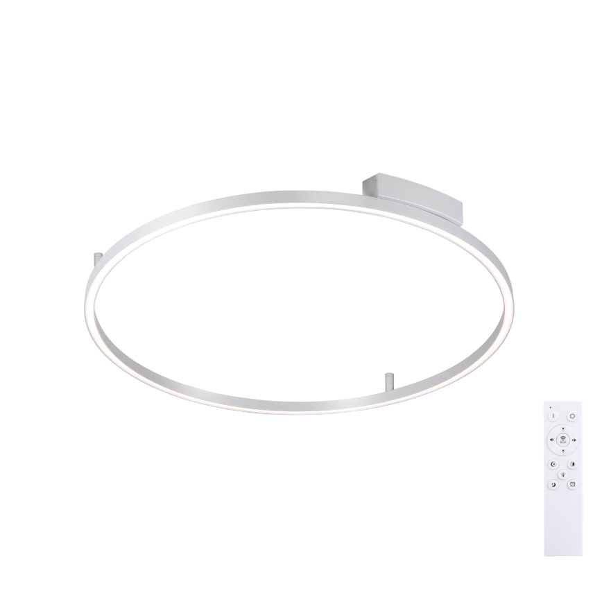 Brilagi - LED stmievateľné stropné svietidlo PORTOFINO LED/60W/230V 3000-6000K pr. 80 cm strieborné + diaľkové ovládanie