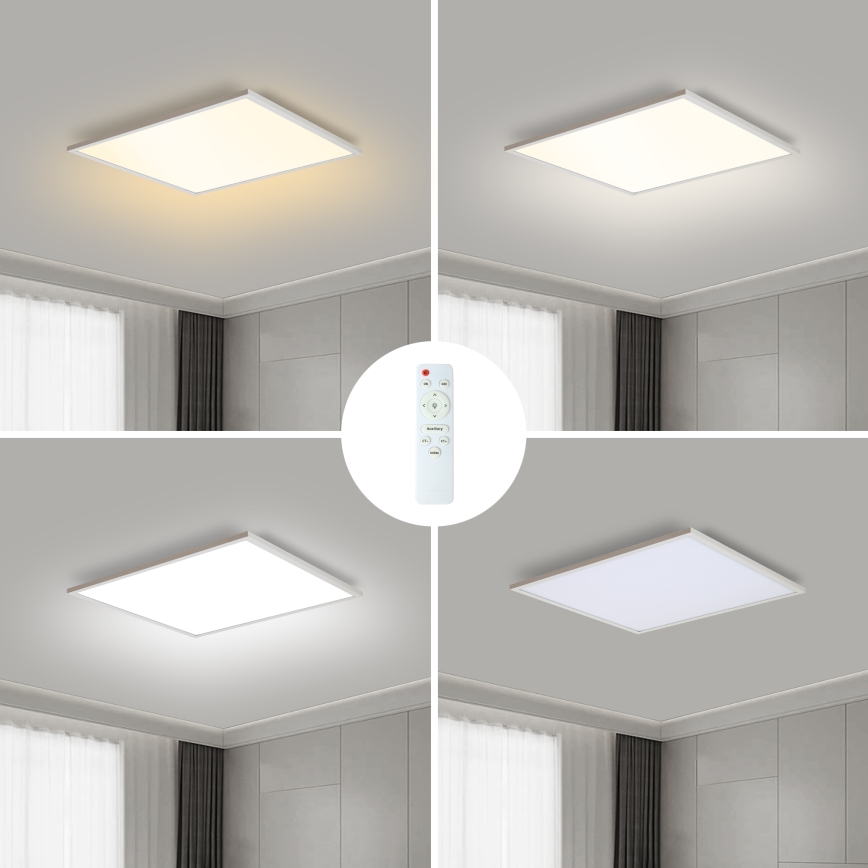 Brilagi - LED stmievateľné stropné svietidlo SLIMFRAME LED/36W/230V 45x45 cm 3000-6000K biela + diaľkové ovládanie