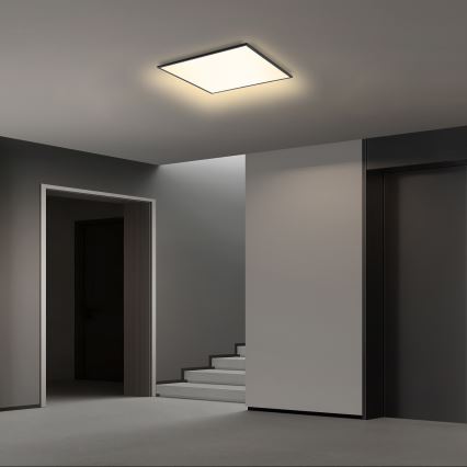 Brilagi - LED stmievateľné stropné svietidlo SLIMFRAME LED/36W/230V 45x45 cm 3000-6000K čierna + diaľkové ovládanie
