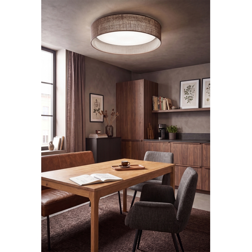 Brilagi - LED stmievateľné stropné svietidlo VELVET SMARTIX STARS LED/24W/230V 3000-6000K pr. 45 cm hnedé Wi-Fi Tuya Beacon + diaľkové ovládanie
