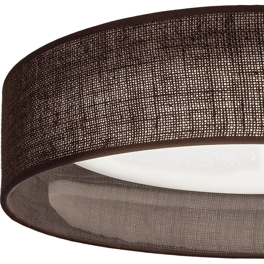 BRILAGI - LED stmievateľné stropné svietidlo VELVET SMARTIX STARS LED/36W/230V 3000-6000K, priemer 55 cm, hnedé, Wi-Fi Tuya Beacon + diaľkové ovládanie