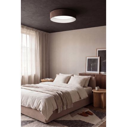 Brilagi - LED stmievateľné stropné svietidlo VELVET SMARTIX STARS LED/36W/230V 3000-6000K priemer 55 cm hnedé Wi-Fi Tuya Beacon + diaľkové ovládanie