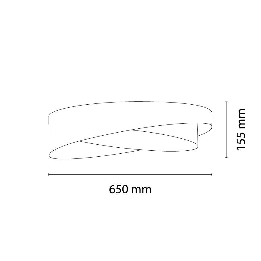 BRILAGI - LED stmievateľné stropné svietidlo VELVET TWIST LED/36W/230V 3000-6000K pr. 65 cm Wi-Fi Tuya Beacon biela + diaľkové ovládanie
