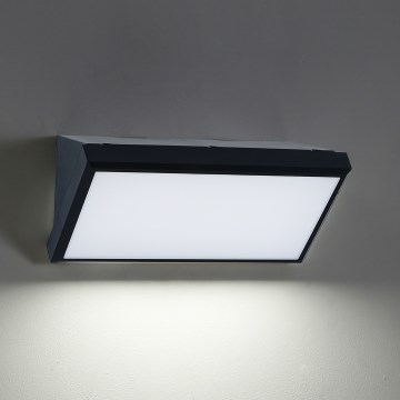 Brilagi - Stmievateľné LED vonkajšie nástenné svietidlo TRIANGLE 1xE27/6W/230V 2700-6500K IP65 čierna