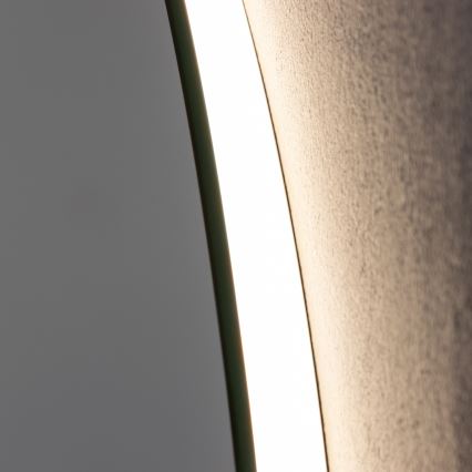 Brilagi - LED kúpeľňové vyhrievané zrkadlo DEMI ECO LED/12 W/230 V priemer 60 cm IP44 CRI 90 stmievateľné + CCT