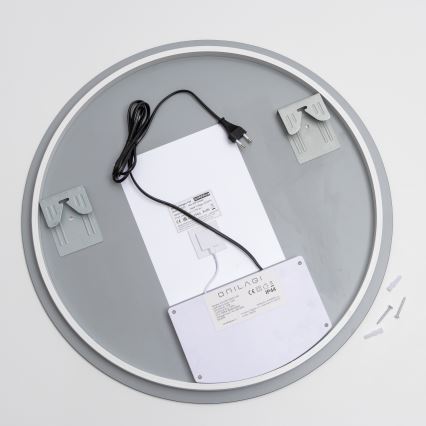 Brilagi - LED kúpeľňové vyhrievané zrkadlo DEMI ECO LED/12 W/230 V priemer 60 cm IP44 CRI 90 stmievateľné + CCT