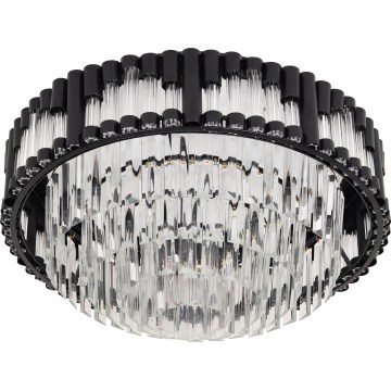 Brilagi - stmievateľné stropné LED svietidlo CROWN LED/41W/230V 3000-6000K, priemer 48 cm, čierne, s diaľkovým ovládaním