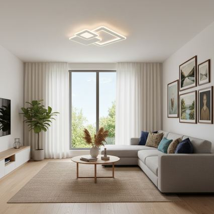 Brilagi - LED stmievateľné stropné svietidlo MODERN LED/93W/230V 3000-6000K 48,5x48,5 cm + diaľkové ovládanie