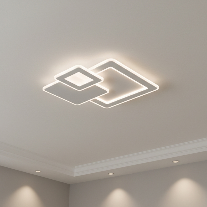 Brilagi - LED stmievateľné stropné svietidlo MODERN LED/93W/230V 3000-6000K 48,5x48,5 cm + diaľkové ovládanie