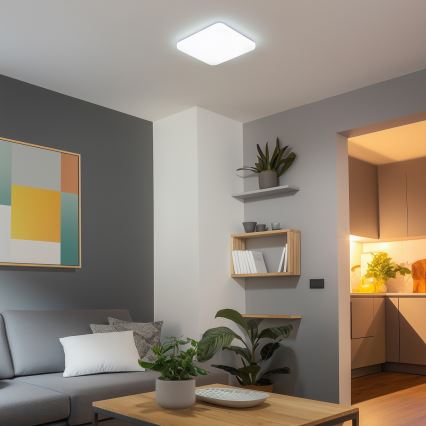 Brilagi - LED Stmievateľné stropné svietidlo SMART LED/28W/230V 43x43 cm 2700-6500K Wi-Fi Tuya + diaľkové ovládanie
