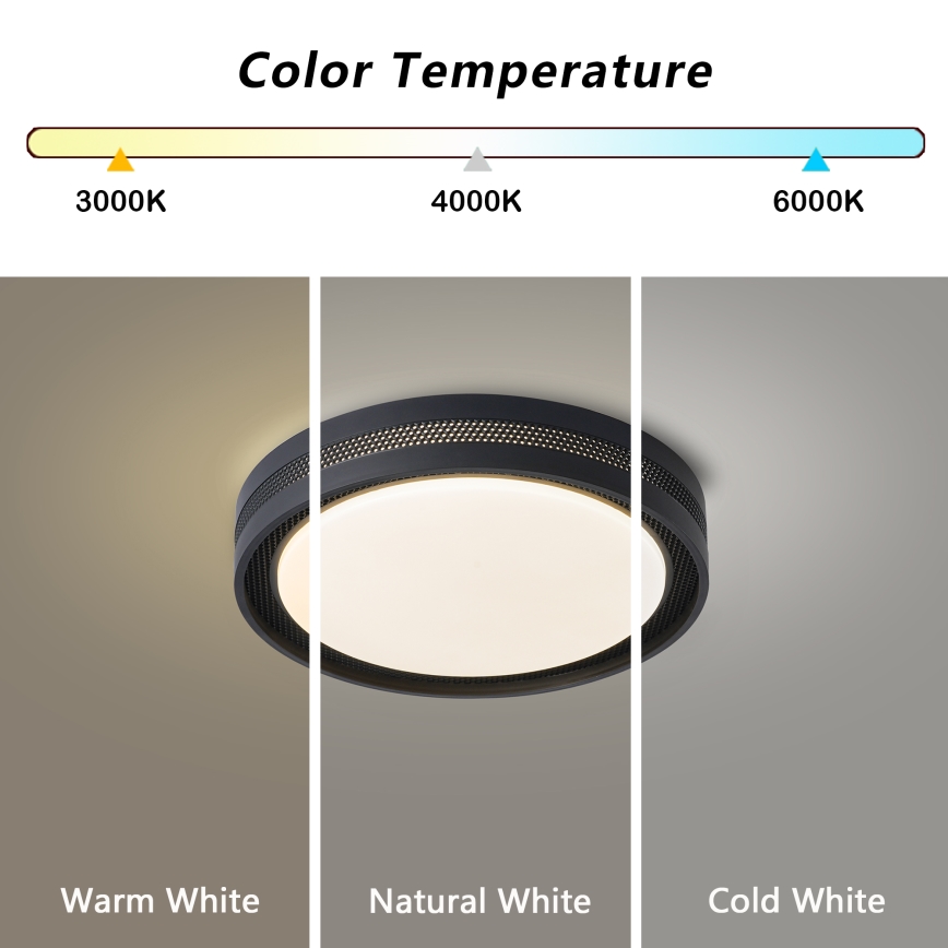 Brilagi - LED stmievateľné stropné svietidlo KREON LED/54W/230V 3000-6000K biela, priemer 38 cm + diaľkové ovládanie