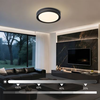 Brilagi - LED stmievateľné stropné svietidlo KREON LED/54W/230V 3000-6000K biela, priemer 38 cm + diaľkové ovládanie