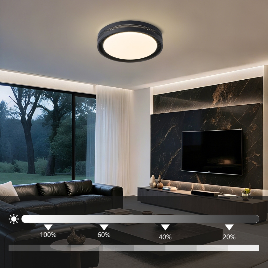 Brilagi - LED stmievateľné stropné svietidlo KREON LED/54W/230V 3000-6000K biela, priemer 38 cm + diaľkové ovládanie