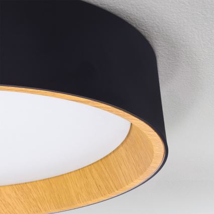 Brilagi - Stmievateľné LED stropné svietidlo LARIOS LED/72W/230V 3000-6500K čierna pr. 59 cm + diaľkové ovládanie