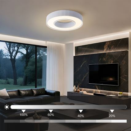 Brilagi - Stropné LED svietidlo LUMIX LED/48W/230V 3000-6000K biele pr. 50 cm + diaľkové ovládanie s možnosťou stmievania