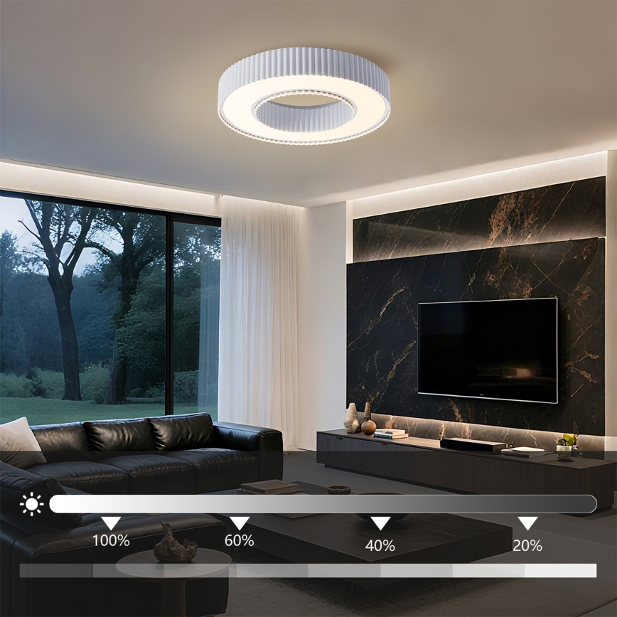 Brilagi - Stropné LED svietidlo LUMIX LED/48W/230V 3000-6000K biele pr. 50 cm + diaľkové ovládanie s možnosťou stmievania