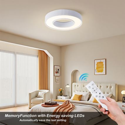 Brilagi - Stropné LED svietidlo LUMIX LED/48W/230V 3000-6000K biele pr. 50 cm + diaľkové ovládanie s možnosťou stmievania