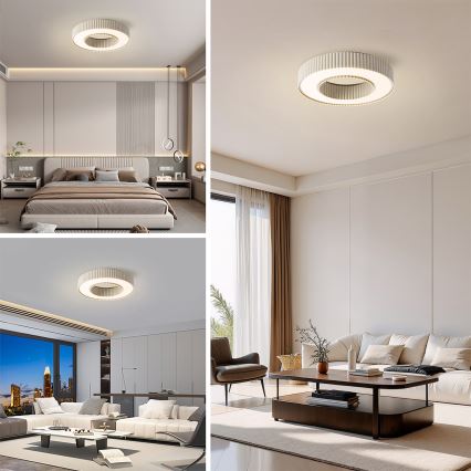 Brilagi - LED stmievateľné stropné svietidlo LUMIX LED/48W/230V 3000-6000K béžové pr. 50 cm + diaľkové ovládanie