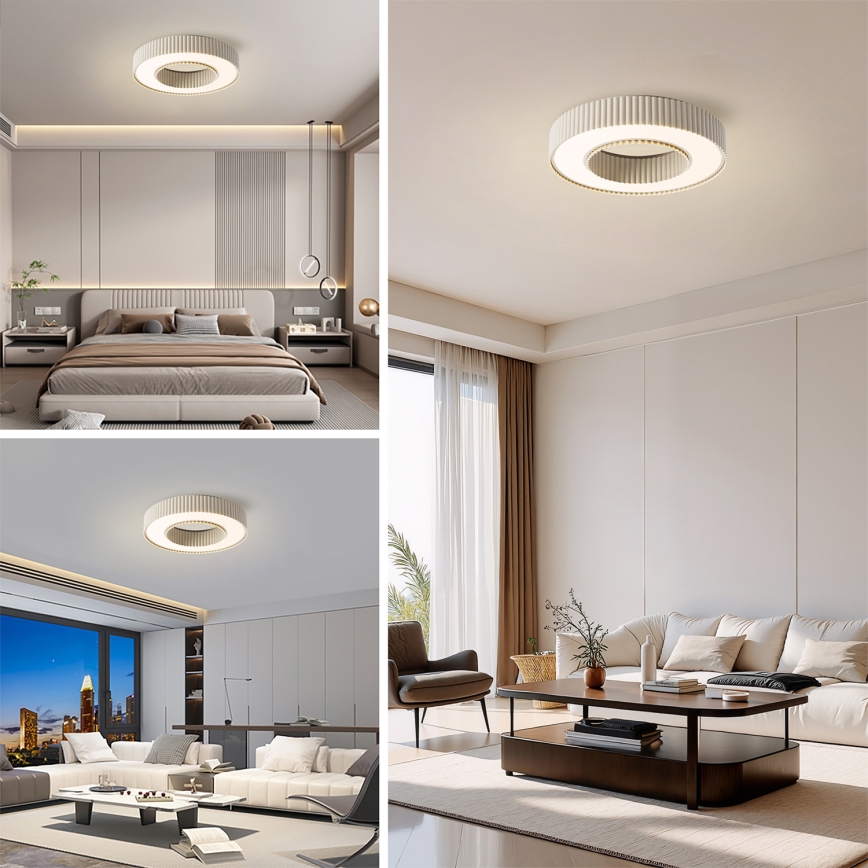 Brilagi - LED stmievateľné stropné svietidlo LUMIX LED/48W/230V 3000-6000K béžové pr. 50 cm + diaľkové ovládanie