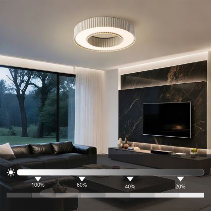 Brilagi - LED stmievateľné stropné svietidlo LUMIX LED/48W/230V 3000-6000K béžové pr. 50 cm + diaľkové ovládanie
