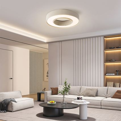 Brilagi - LED stmievateľné stropné svietidlo LUMIX LED/48W/230V 3000-6000K béžové pr. 50 cm + diaľkové ovládanie