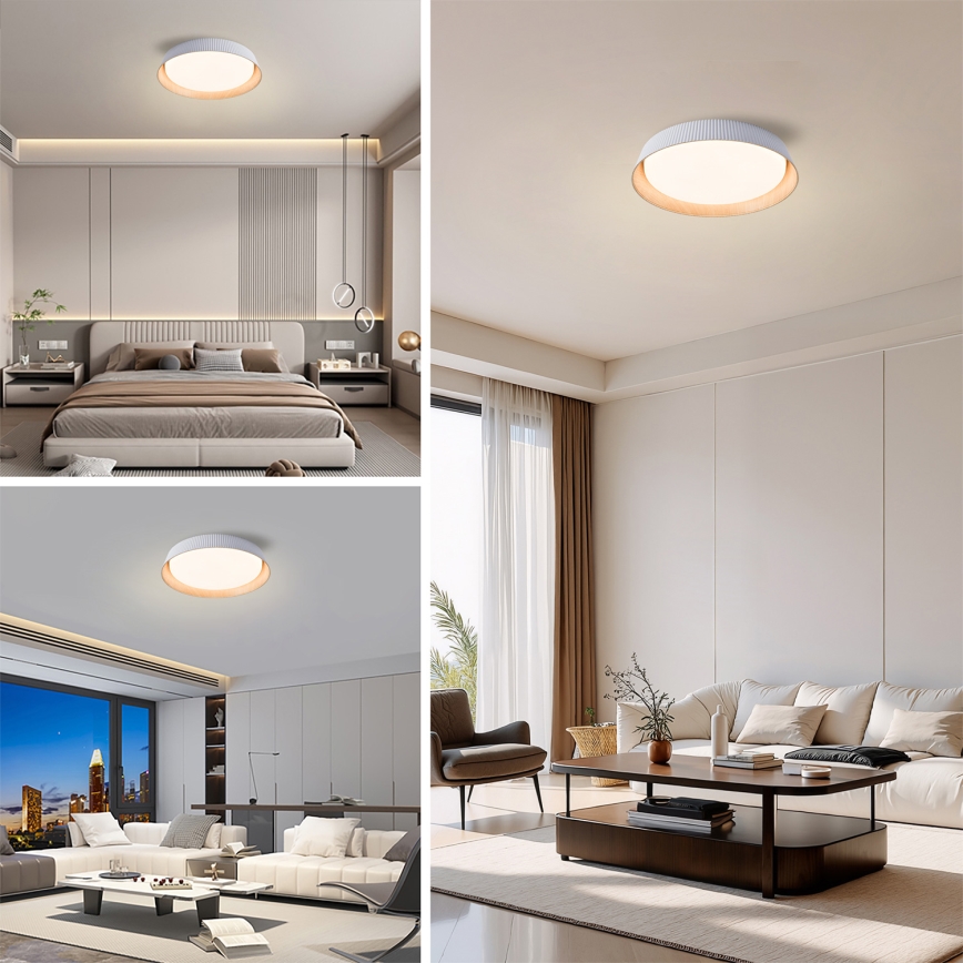 Brilagi - LED stmievateľné stropné svietidlo ORINO LED/54W/230V 3000-6000K biele, priemer 43 cm + diaľkové ovládanie
