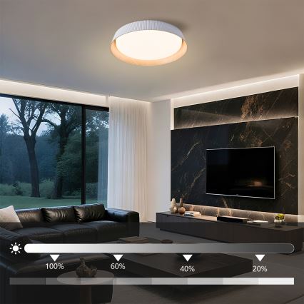 Brilagi - LED stmievateľné stropné svietidlo ORINO LED/54W/230V 3000-6000K biele, priemer 43 cm + diaľkové ovládanie