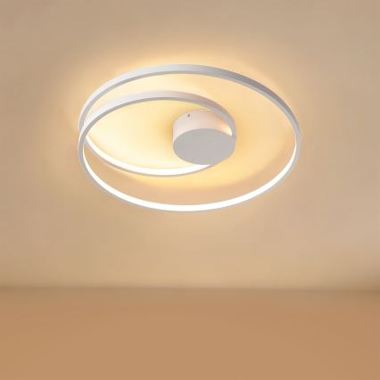 Brilagi - stmievateľné LED stropné svietidlo TWISTER LED/48W/230V 3000-6000K priemer 50 cm biela + diaľkové ovládanie