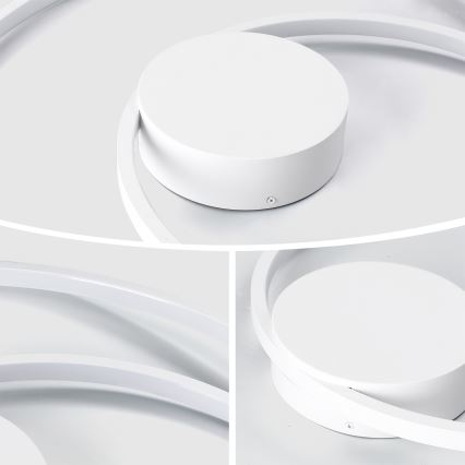 Brilagi - stmievateľné LED stropné svietidlo TWISTER LED/48W/230V 3000-6000K priemer 50 cm biela + diaľkové ovládanie